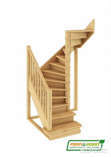 Лестница деревянная лс-05м