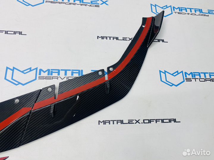 Сплиттер BMW M5 F90 рестайлинг, сухой карбон