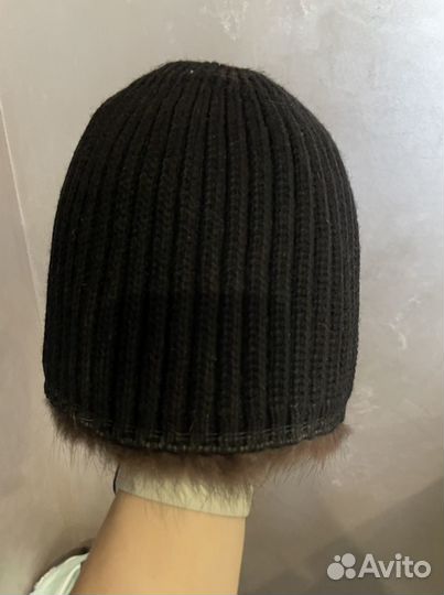 Шапка из норки вязаная