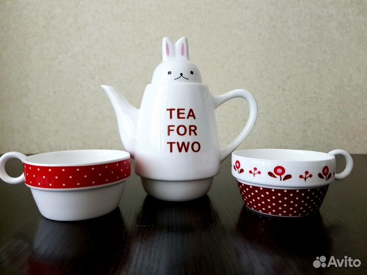 Чайник и 2 чашки Tea for two новый набор