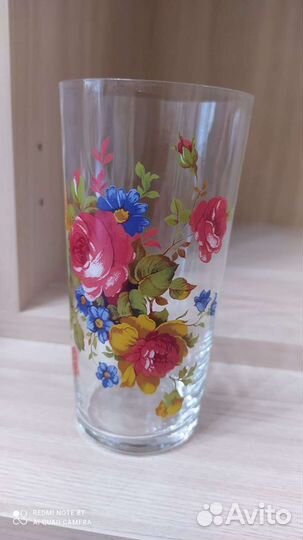 Стаканы тонкое стекло с рисунком