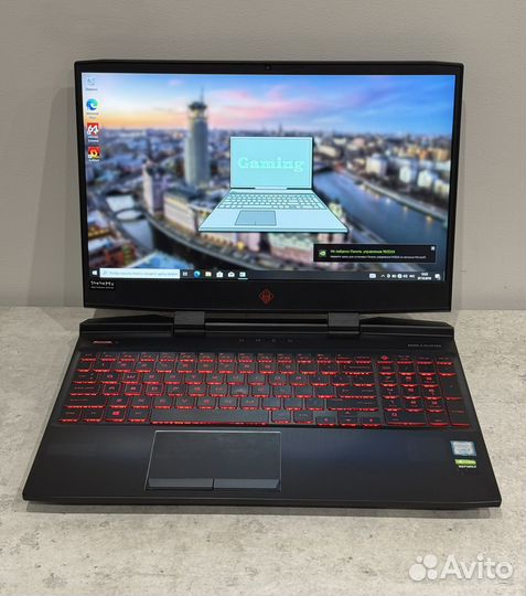 Игровой ноутбук HP omen RTX 2060 / 144hz