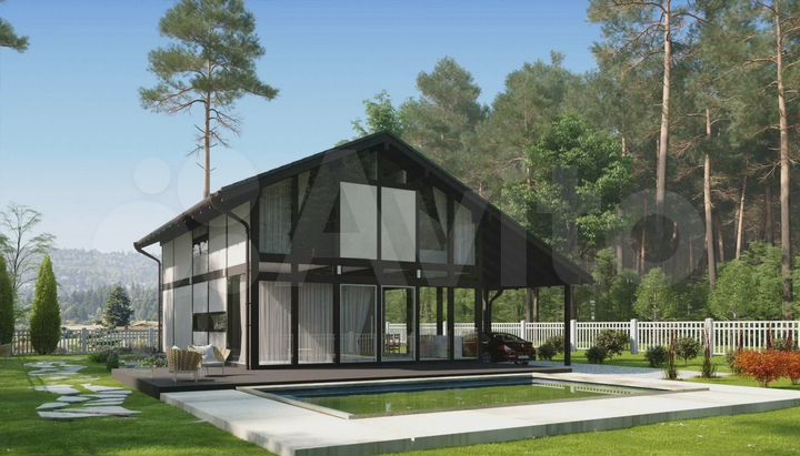 Коттедж 178 м² на участке 6 сот.