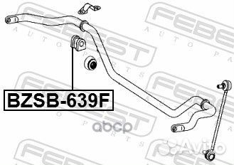 Втулка стабилизатора перед прав/лев bzsb639