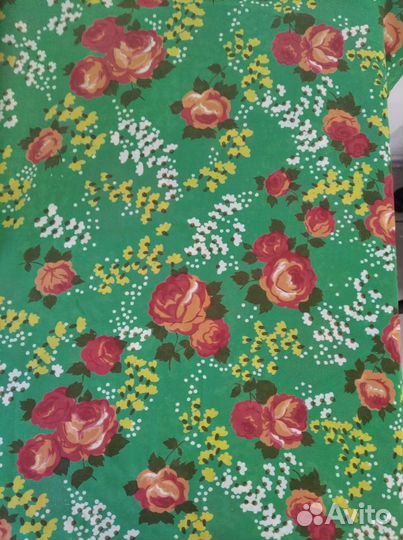 Ткань крепдешин натуральный шелк СССР