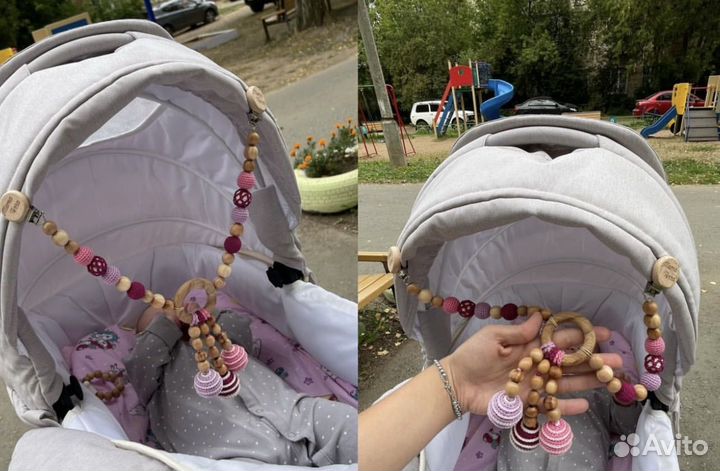 Растяжка погремушка на коляску