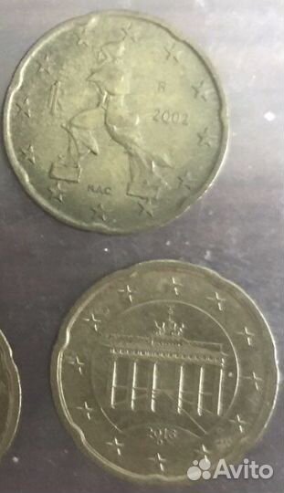 Монеты Eurocent,Kurus,Лира,Тенге,Рубли