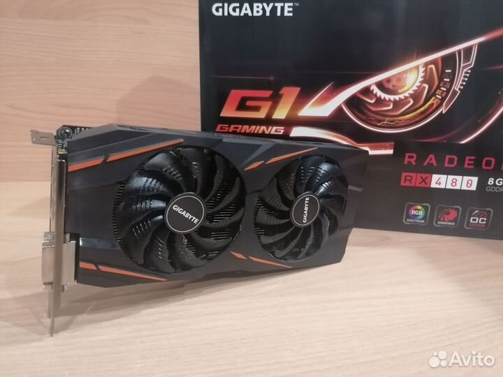Видеокарта rx480 8gb gigabyte