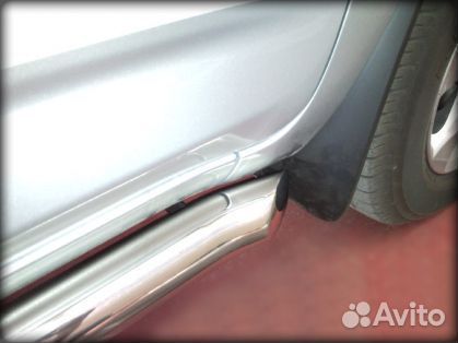 Пороги d-76 с загибом Toyota Rav-4 2010-2012 г.в