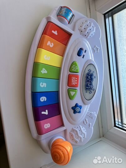 Детское музыкальное пианино MuzicKidz + мишка