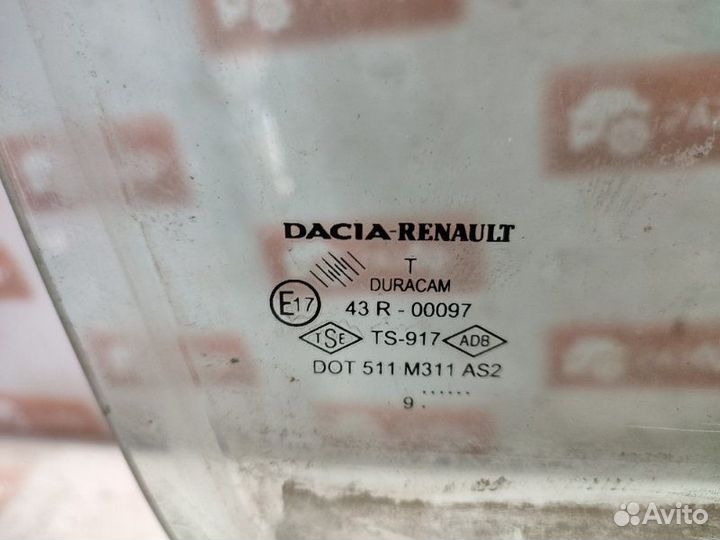 Стекло двери переднее правое Renault Logan LS0G