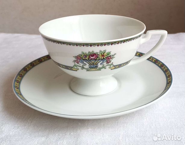 Антикварная чайная пара Königl.pr.Tettau Gerg.1794