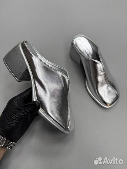 Сабо на каблуке