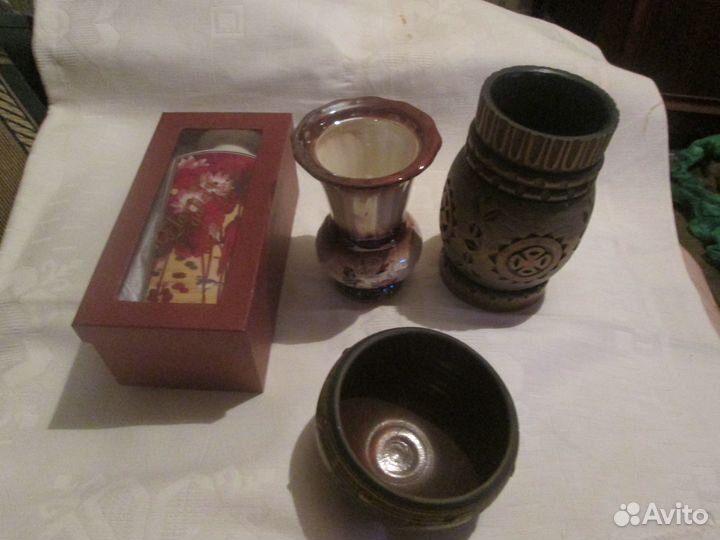 Фарфоровая ваза, кнр, керамика, дерево, новые