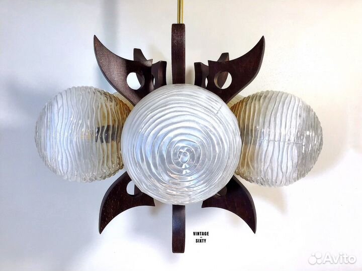 Люстра винтаж Szarvasi VAS - Femipari Венгрия