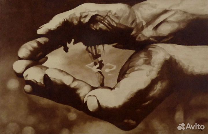 Картина нефтью Подарок нефтянику 