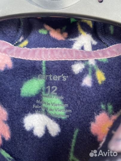 Флисовый комбинезон carters для девочки