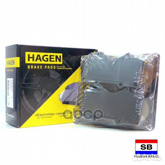 Колодки торм.дисковые hagen toyota FJ cruiser 07