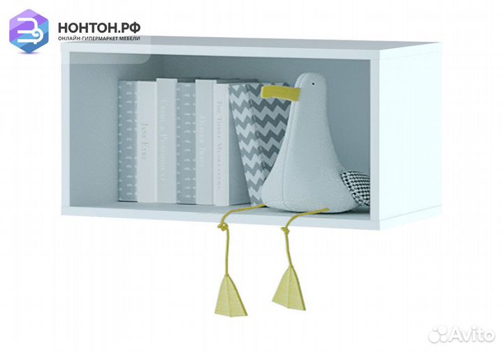 Полка навесная Тойс белый