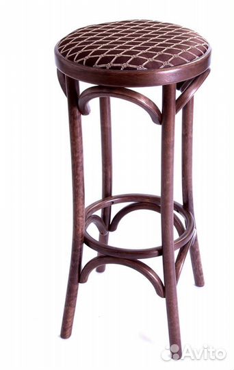 Табурет барный 750 Венский мягкий темный тон ткань 3 brown