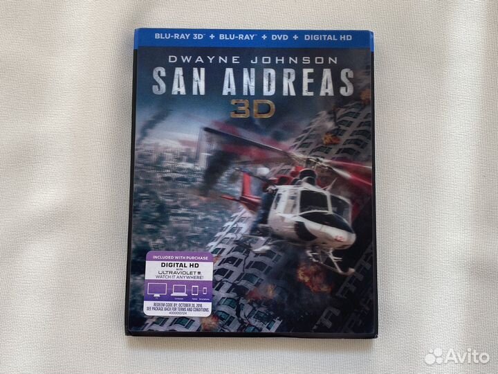 Новый Blu-ray 3d диск San Andreas США английский