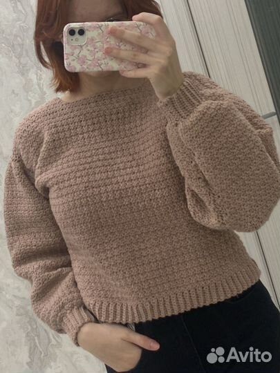 Вязаный свитер ручная работа