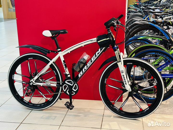 Велосипед горный на литых дисках 26R Green