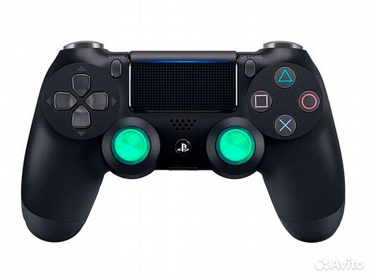 Запасные алюминиевые аналоговые стики DualShock 4 (зеленые)