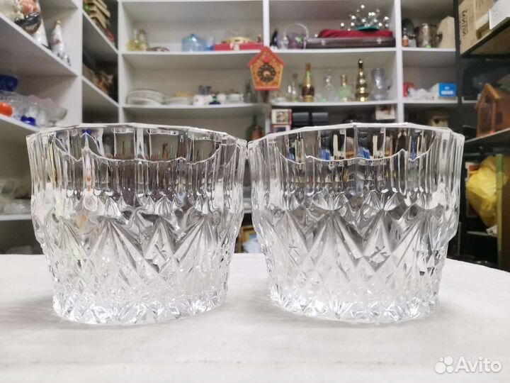 Салатницы хрустальные СССР 2 шт (Ч)