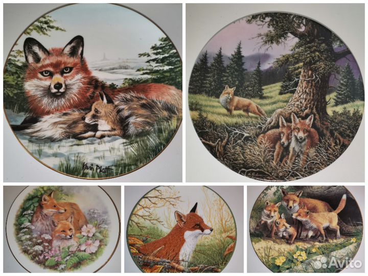 Настенные тарелки. Лисы