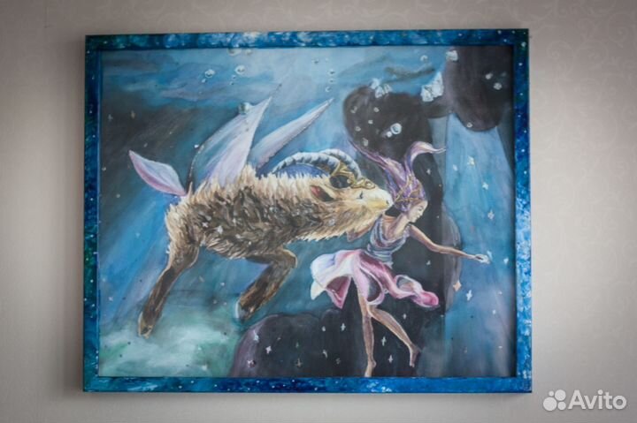 Картина в раме Козерог