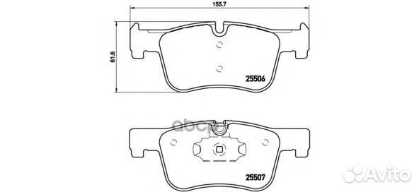 Колодки тормозные BMW 1 F20/21 /3 F30/34/35 /4