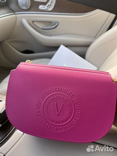 Сумка Versace V-Emblem фуксия