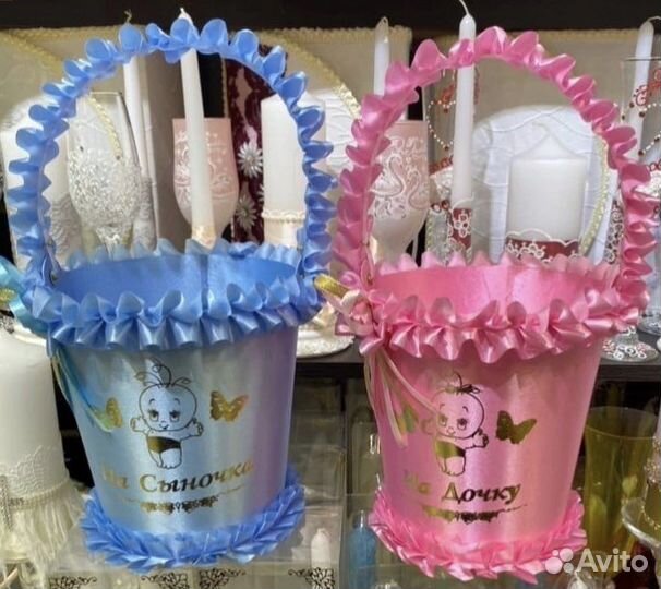 Корзина под деньги на мальчика и девочку