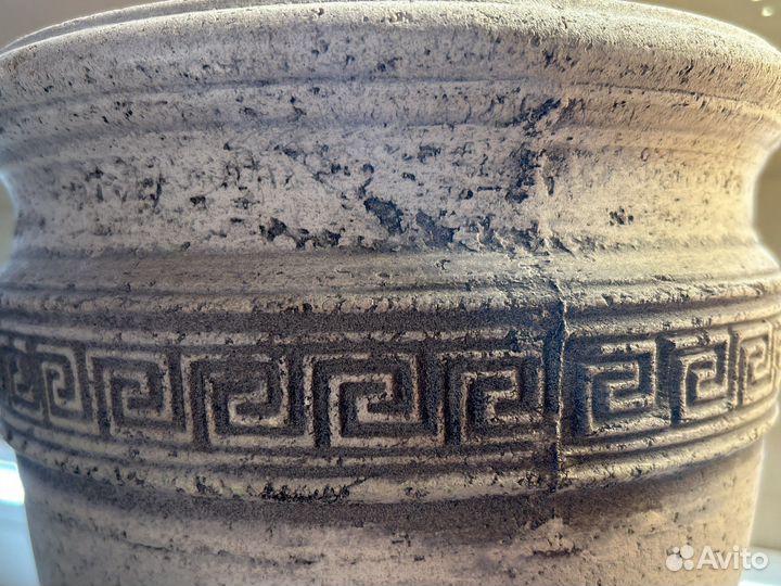 Горшок для цветов, глиняный