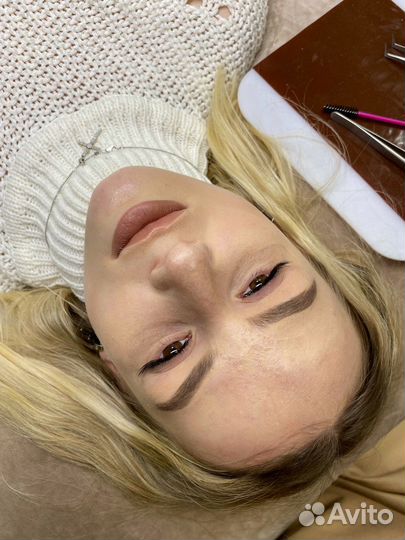 Наращивание и ламинирование ресниц,брови