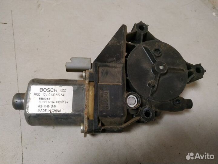 Мотор стеклоподъемника передний левый Chery Bonus