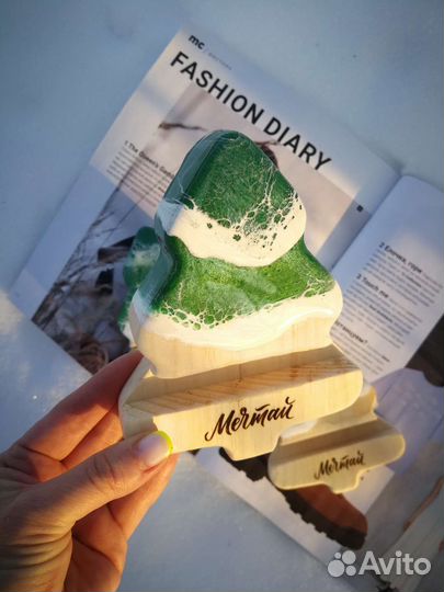 Подставка для телефона. Подарок. Новый год. Epoxy