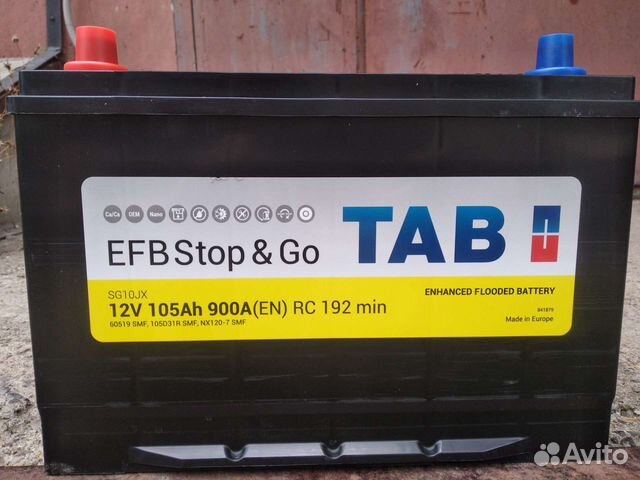 Акб 105 Ач Tab EFB (аналог AGM)