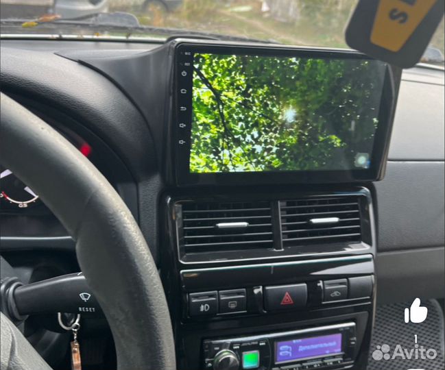 Магнитола LADA Priora рамка наверх 9 дюймов