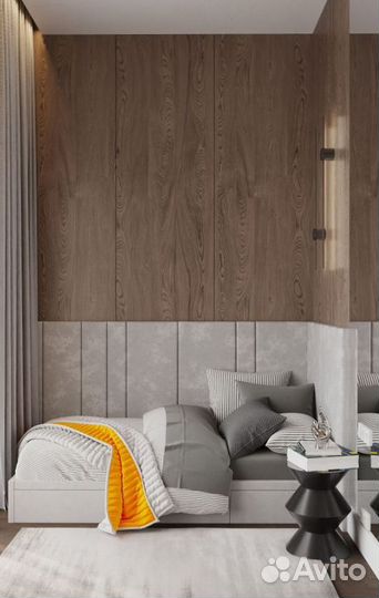 Детская кровать с мягким изголовьем