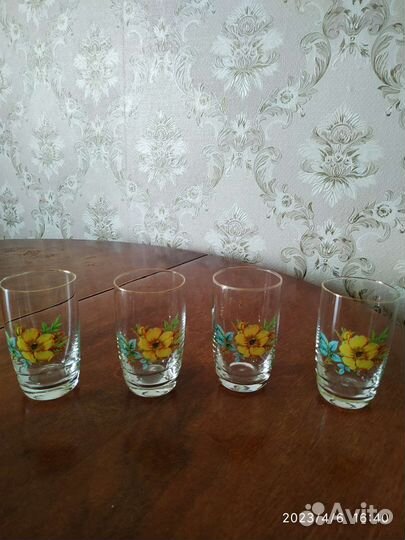 Бокалы из богемского стекла