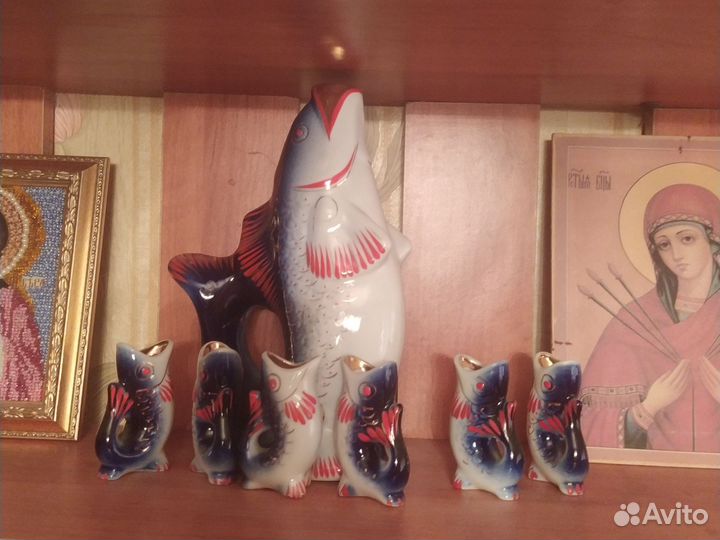 Сервиз рыбки СССР