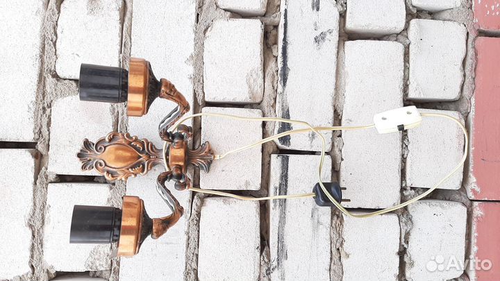 Настенный светильник бра СССР рабочий