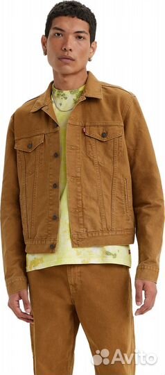 Джинсовая куртка хаки Levis Men The Trucker Jacket