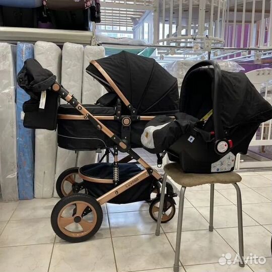 Коляска трансформер Luxmom 518 3 в 1