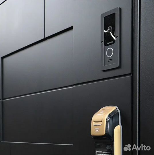 Входная дверь с электроным замком Black