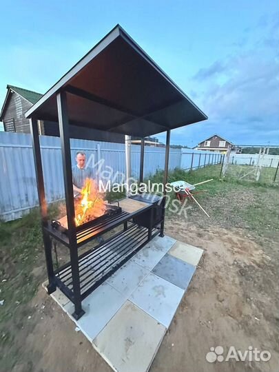 Кованные мангалы с крышей