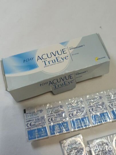 Линзы 1-day acuvue trueye -2. 00