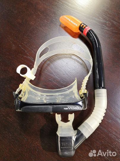 Маска для плавания tusa с трубкой